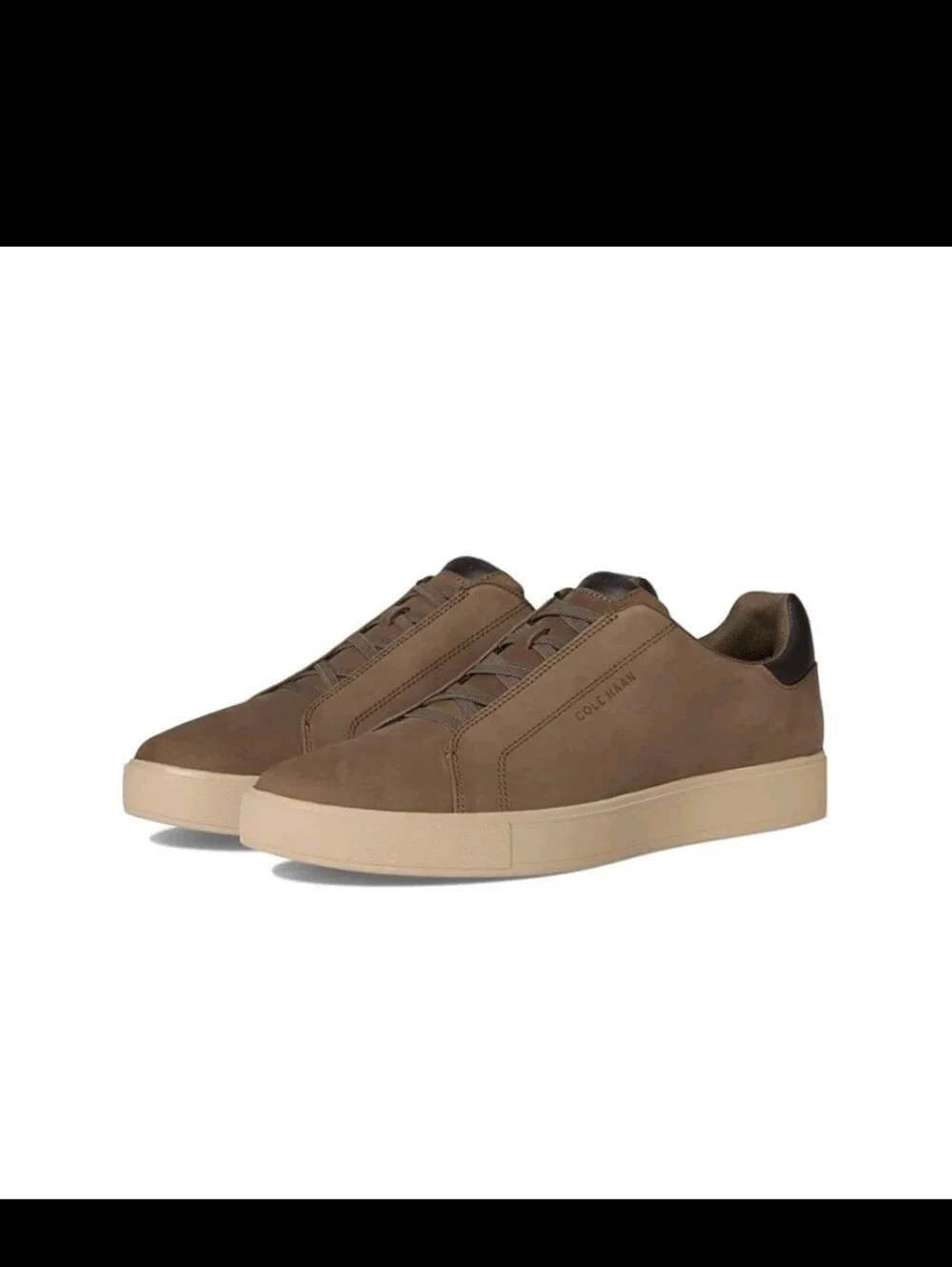 Cole Haan Men's GrandPrø Luxe Slip-On Sneakers Morel Nubuck/Dark Choco